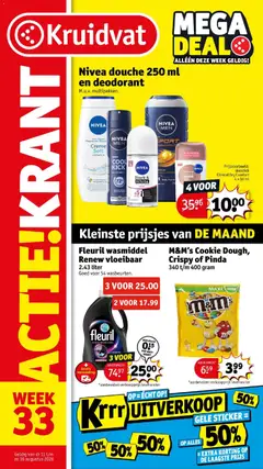 Voorbeeld van Kruidvat folder week 33 van winkel Kruidvat geldig vanaf 11-08-2026