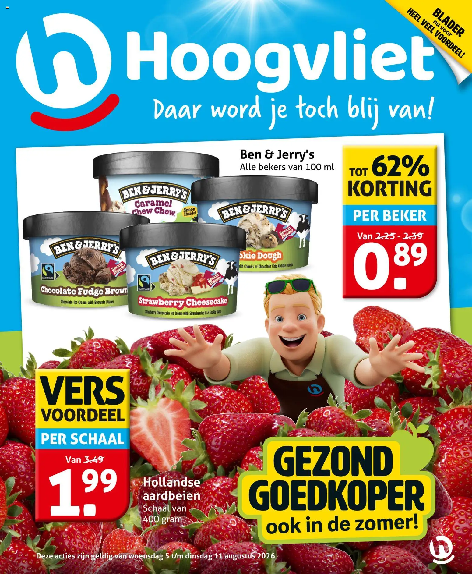 Voorbeeld van Hoogvliet folder van winkel Hoogvliet geldig vanaf 05-08-2026 - Beker, Aardbeien, Schaal
