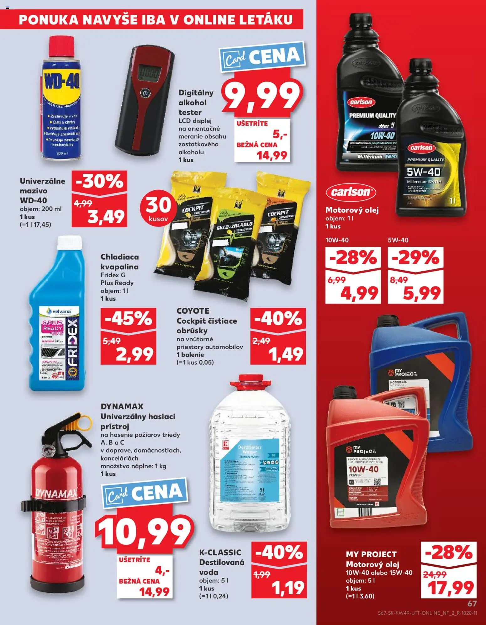 Náhľad Kaufland letáku platného od 04.12.2025 - Voda, Alkohol, Olej, Alkohol tester