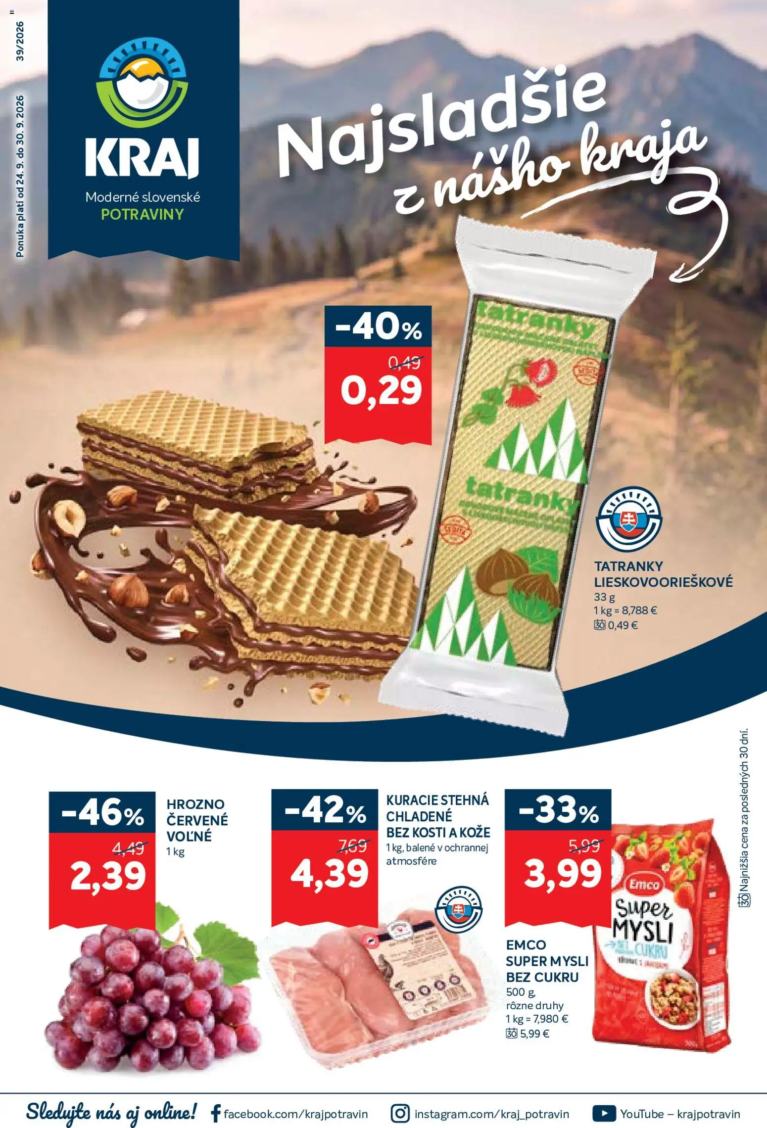 Náhľad Kraj letáku platného od 24.09.2026