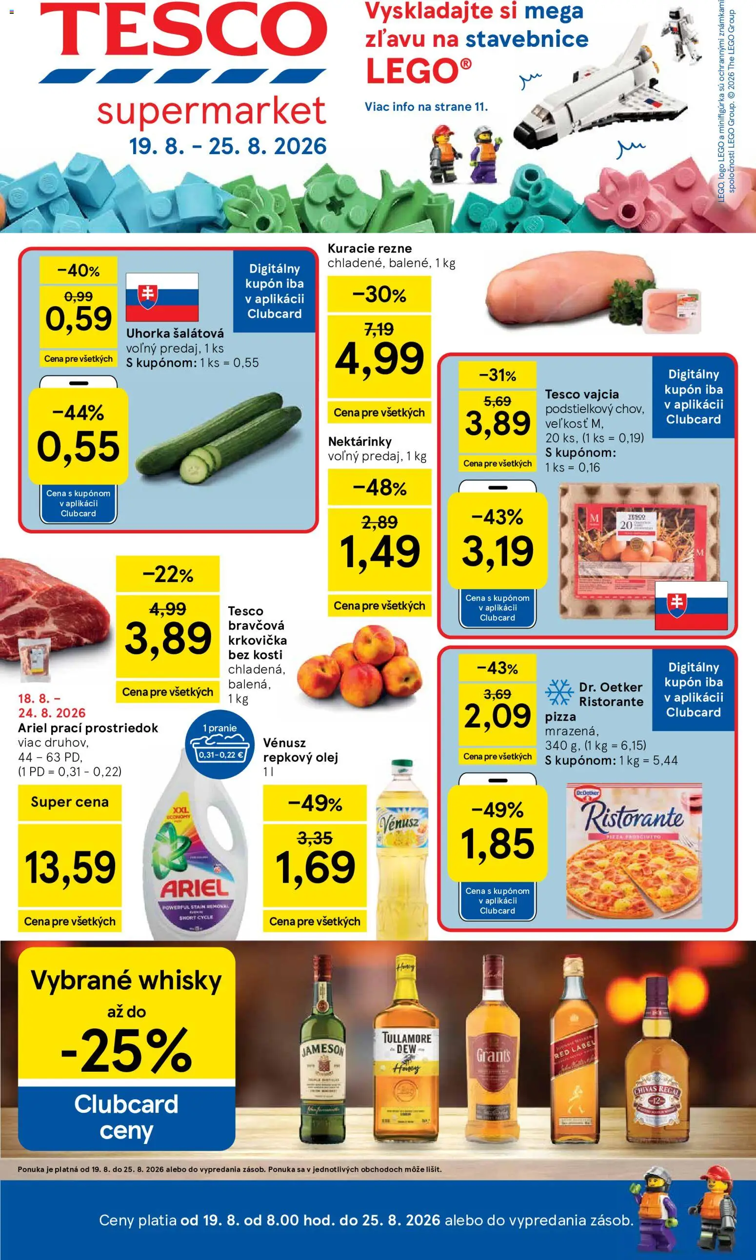 Náhľad Tesco letáku platného od 19.08.2026