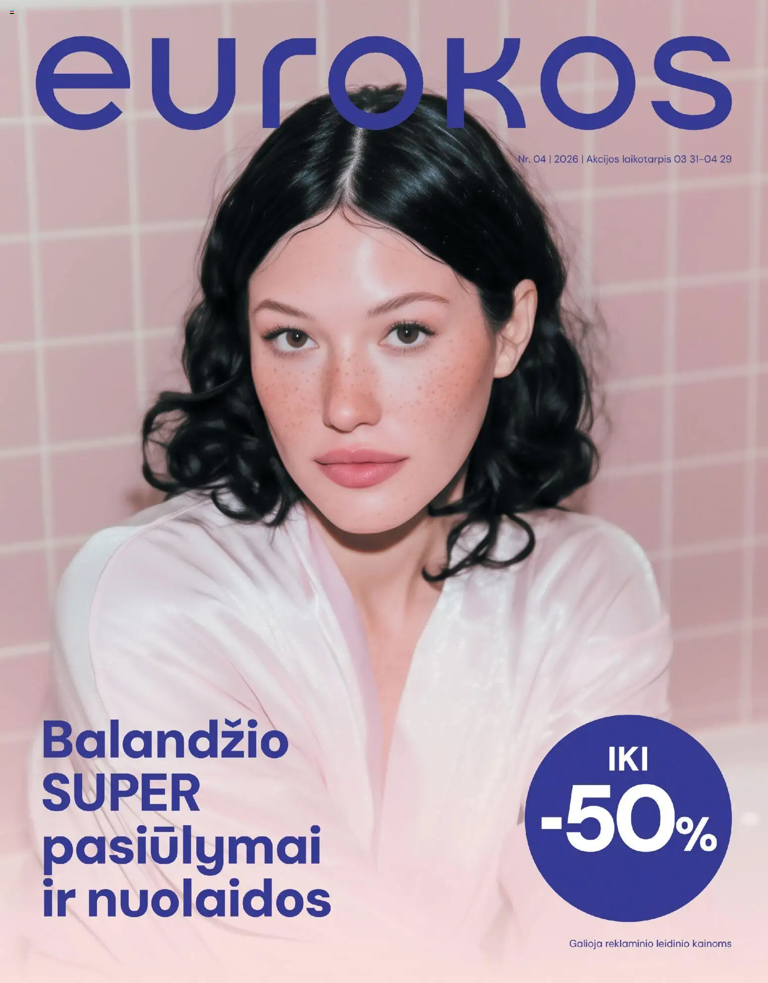 Eurokos parduotuvės leidinio Eurokos leidinys galiojančio nuo 2026.03.31 peržiūra