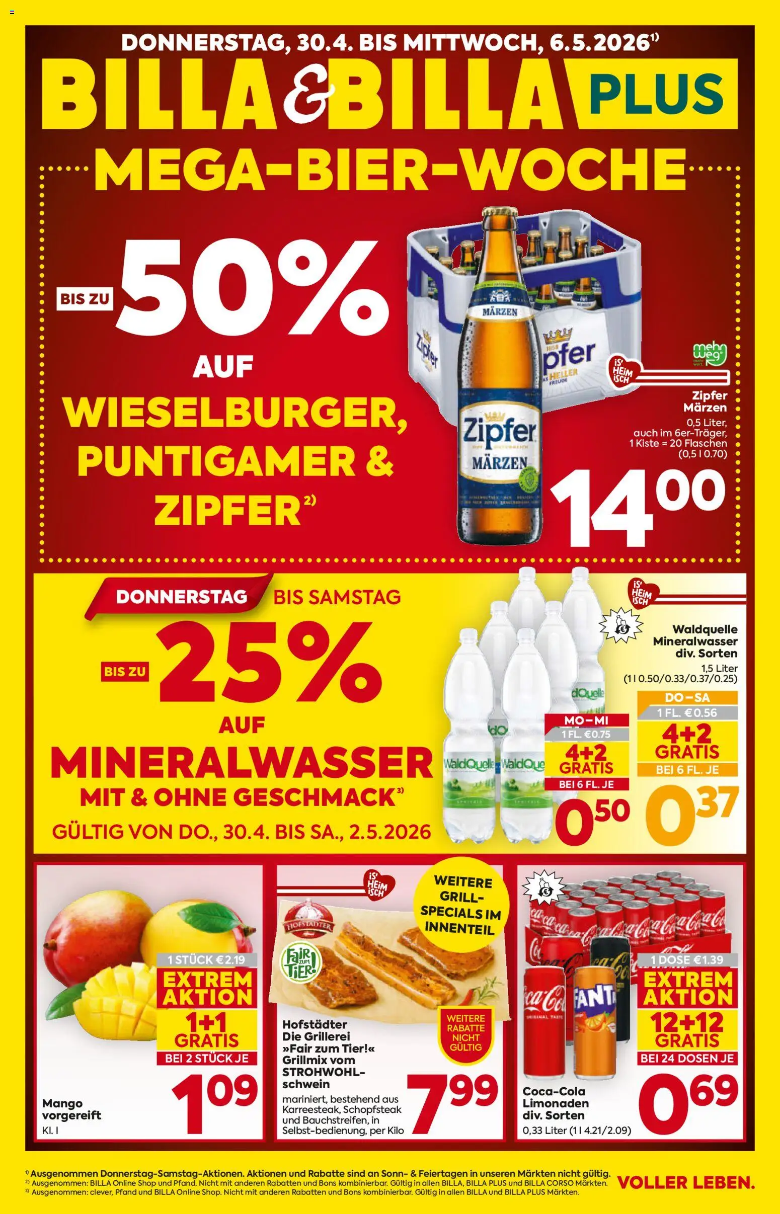 Vorschau der Angebote: Billa Billa Flugblatt - Oberösterreich gültig ab 30.04.2026