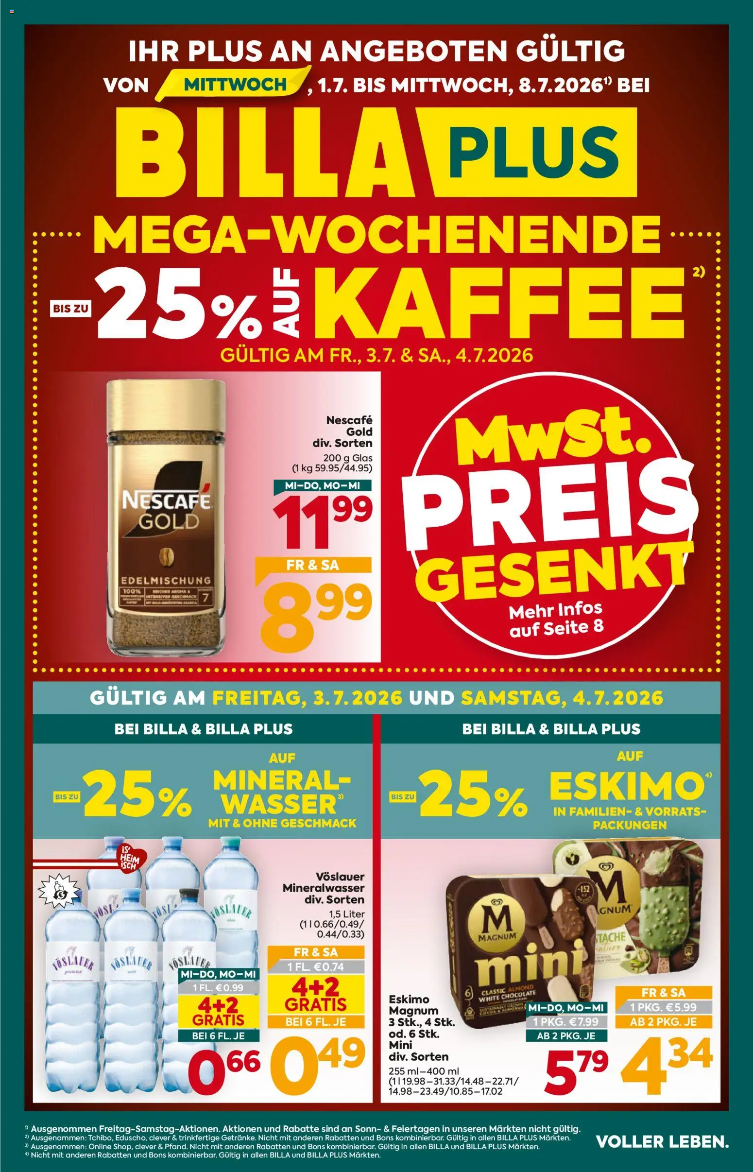 Vorschau der Angebote: Billa Plus Billa Plus Flugblatt gültig ab 01.07.2026