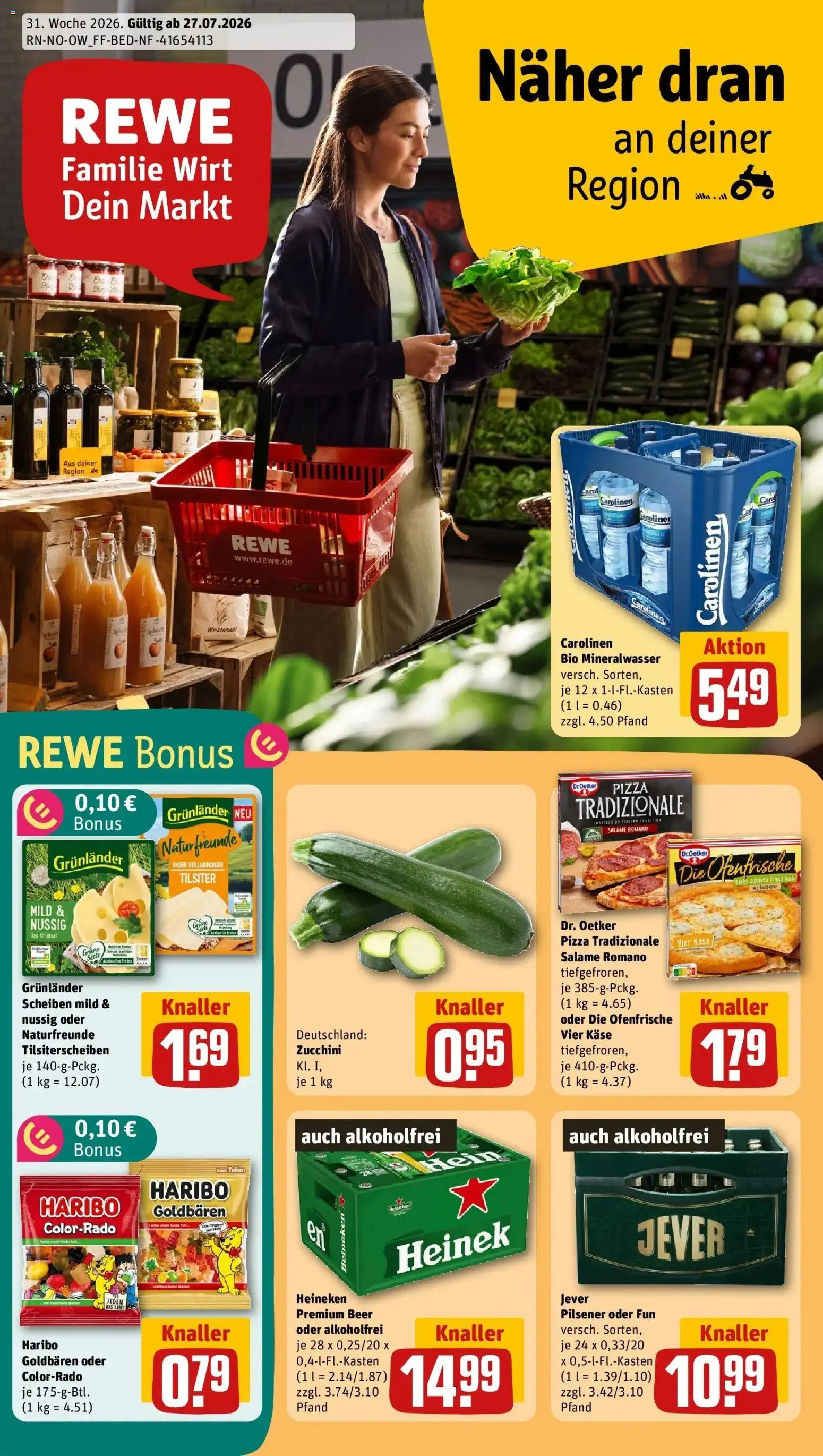 Vorschau von dem Prospekt des Geschäftes Rewe, gültig ab dem 27.07.2026