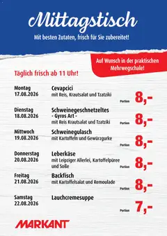 Vorschau von dem Prospekt des Geschäftes Markant, gültig ab dem 17.08.2026