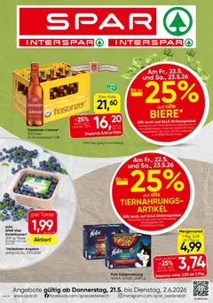 Vorschau der Angebote: Spar Spar Flugblatt - Vorarlberg gültig ab 21.05.2026