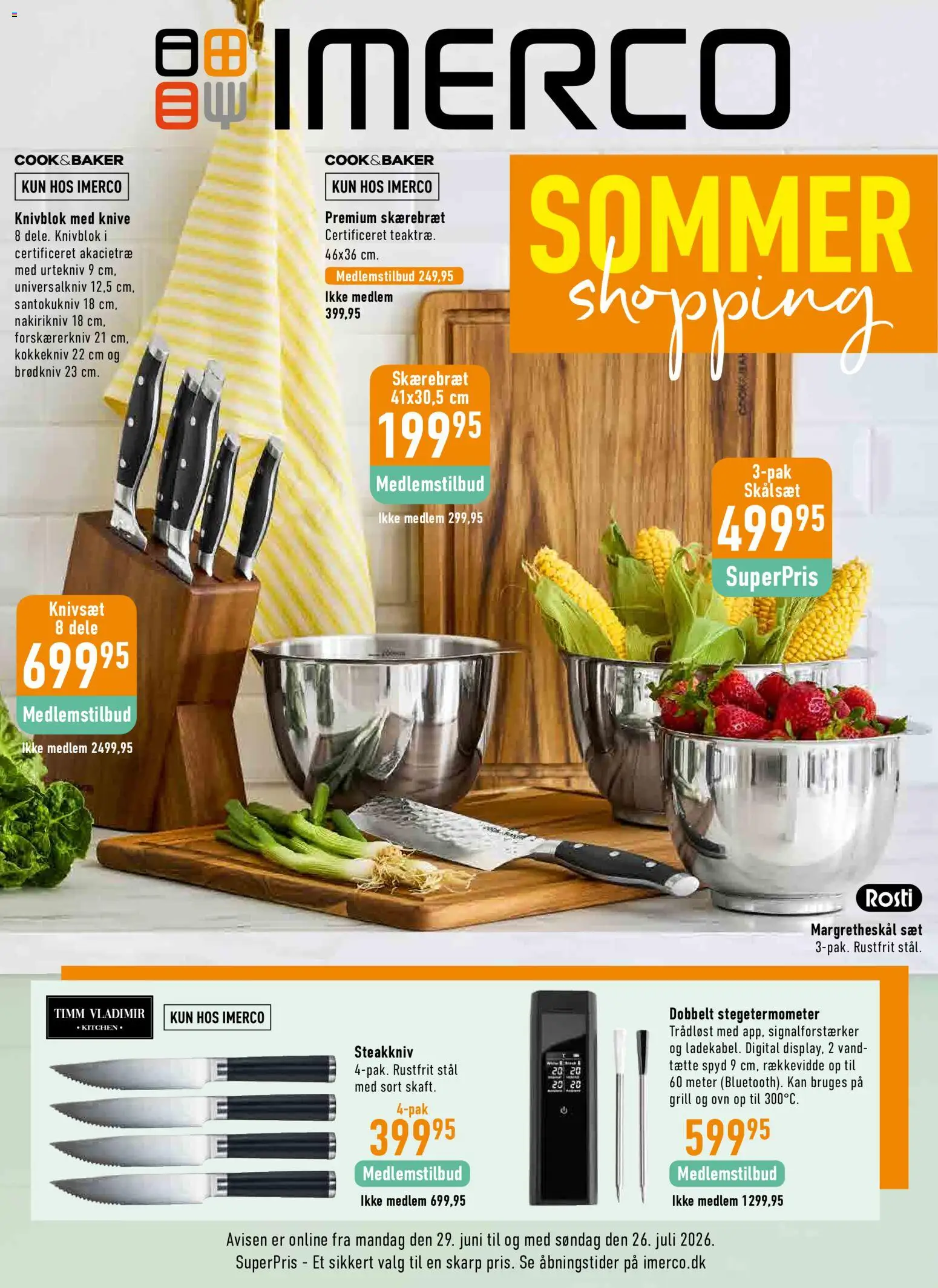 Eksempel på tilbudsavis Imerco - Tilbudsavis Sommer shopping fra butik Imerco gyldig fra 29/06/2026