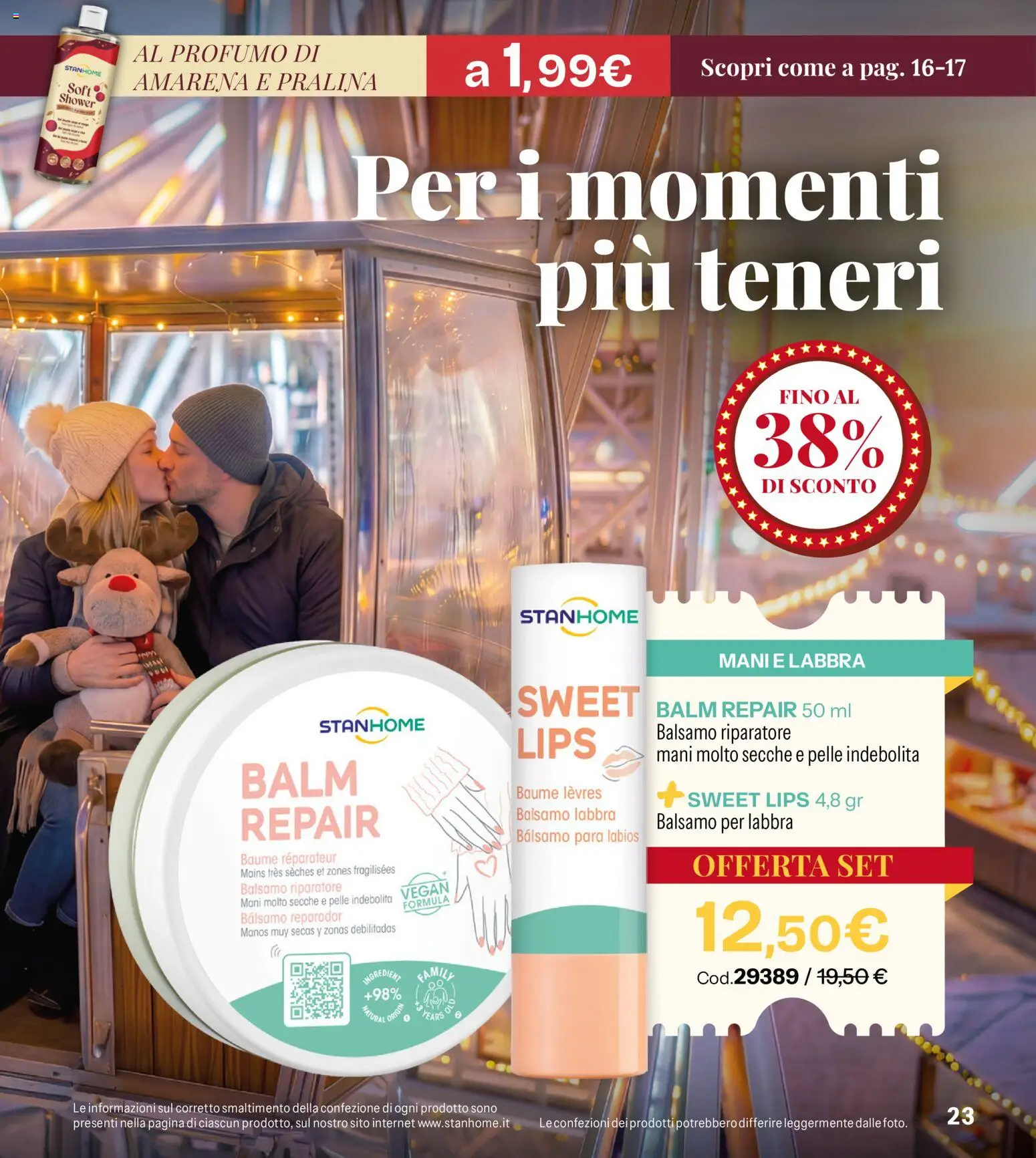 Anteprima dell'opuscolo Catalogo Stanhome Natale dal negozio Stanhome valido da 27/10/2026 - Vegan, Profumo, Amarena, Balsamo, Balsamo per labbra