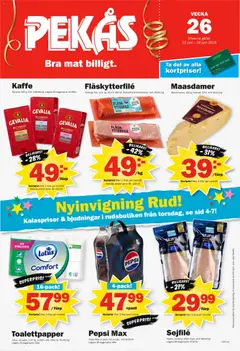 Förhandsgranska reklamblad Pekås erbjudanden från butik Pekås gäller från 22/06/2026