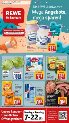 Vorschau von dem Prospekt des Geschäftes Rewe, gültig ab dem 21.09.2026