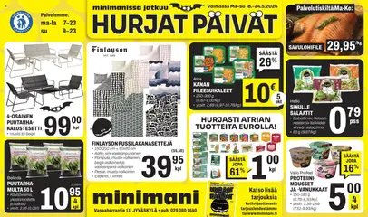 Kaupan Minimani Minimani tarjoukset - Jyväskylä esikatselu, voimassa 18/05/2026