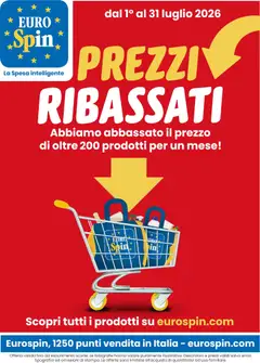 Anteprima dell'opuscolo Eurospin volantino Ribassati dal negozio Eurospin valido da 01/07/2026
