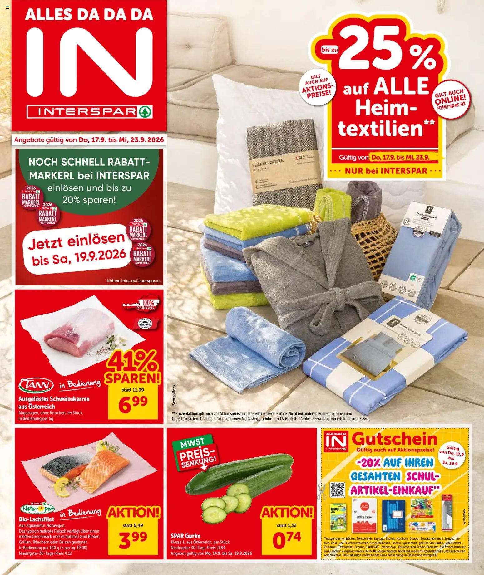 Vorschau der Angebote: Interspar Interspar - Flugblatt gültig ab 17.09.2026