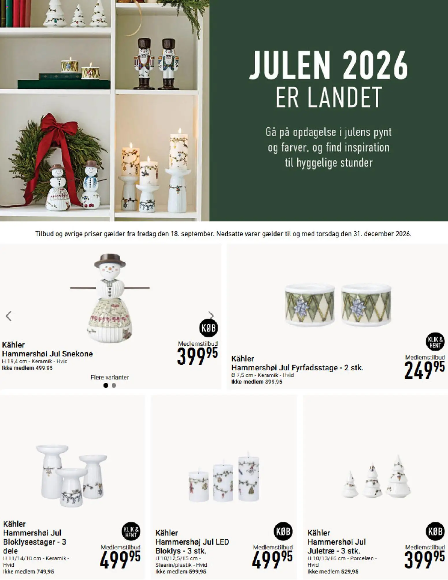 Eksempel på tilbudsavis Imerco - Julen 2026 fra butik Imerco gyldig fra 18/09/2026