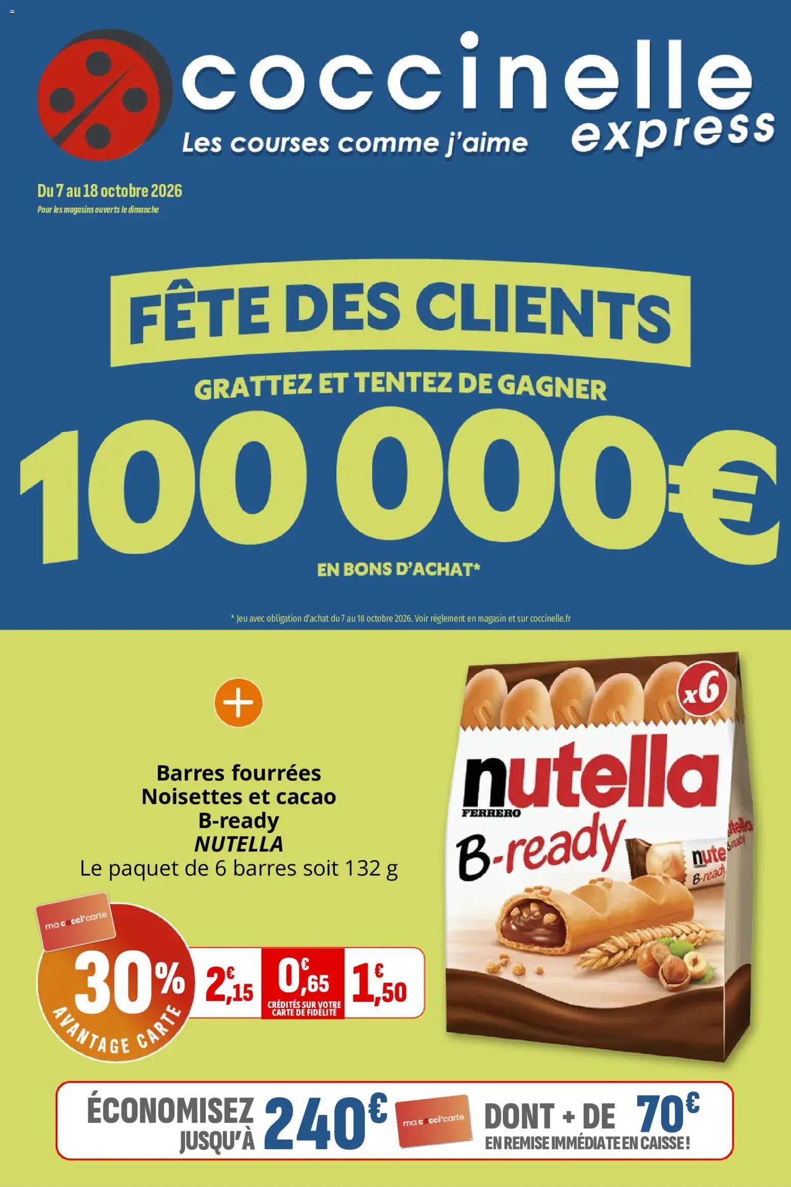 Prévisualisation de Coccinelle Express du magasin Coccinelle formulaire valide 07/10/2026