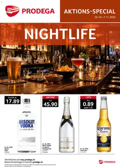 Vorschau des Merkblatts Prodega aktionen Nightlife vom Shop Prodega gültig von 26.10.2026 bis 07.11.2026