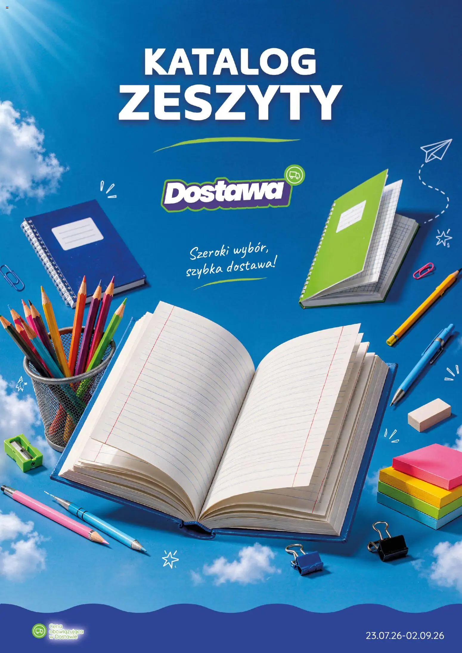 Pogląd gazetki "Eurocash gazetka - Zeszyty" ze sklepu Eurocash ważnej od 23.07.2026 - Zeszyty