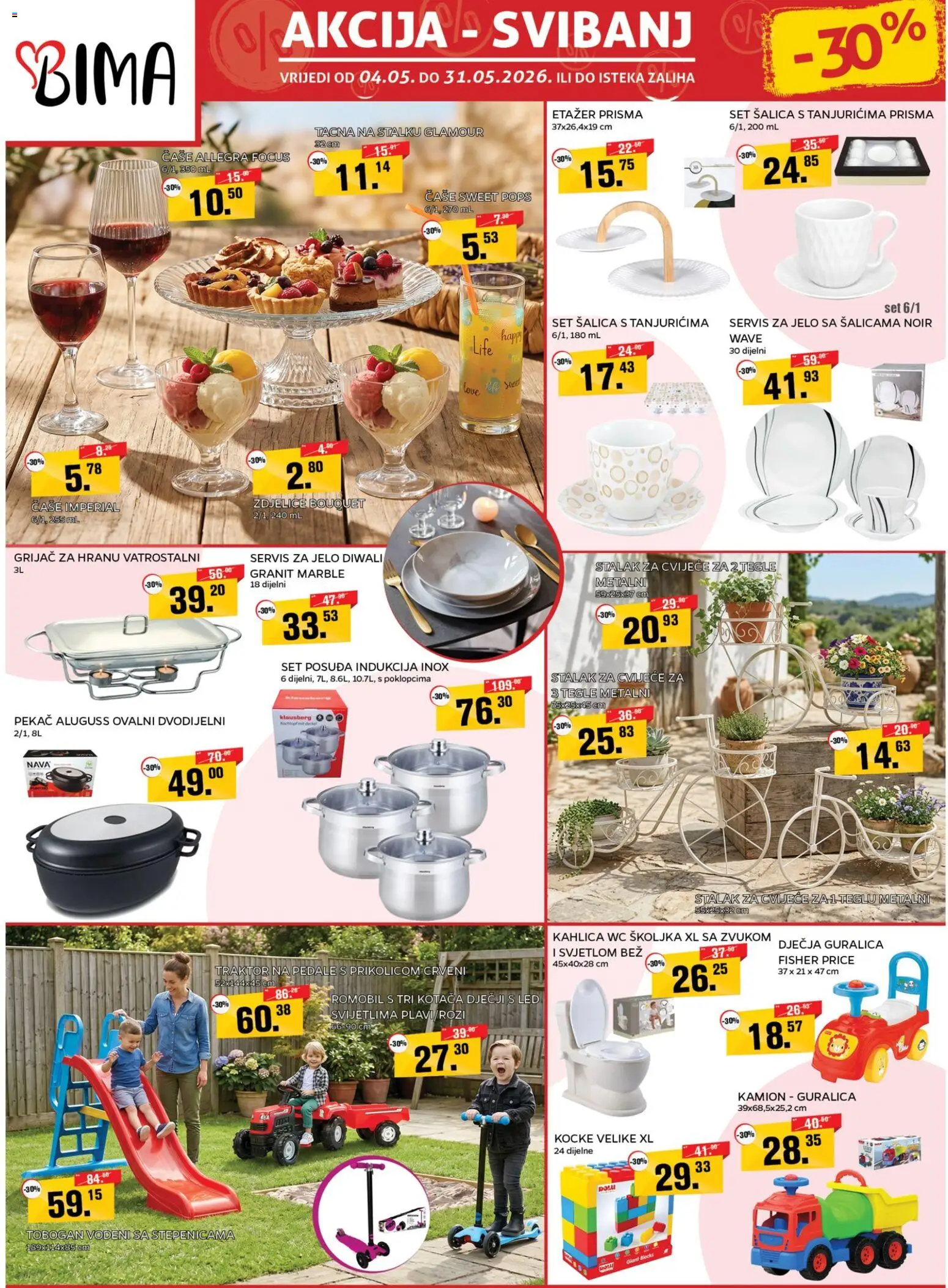 Pregled letka Bima Katalog trgovine Bima vrijedi od 04.05.2026