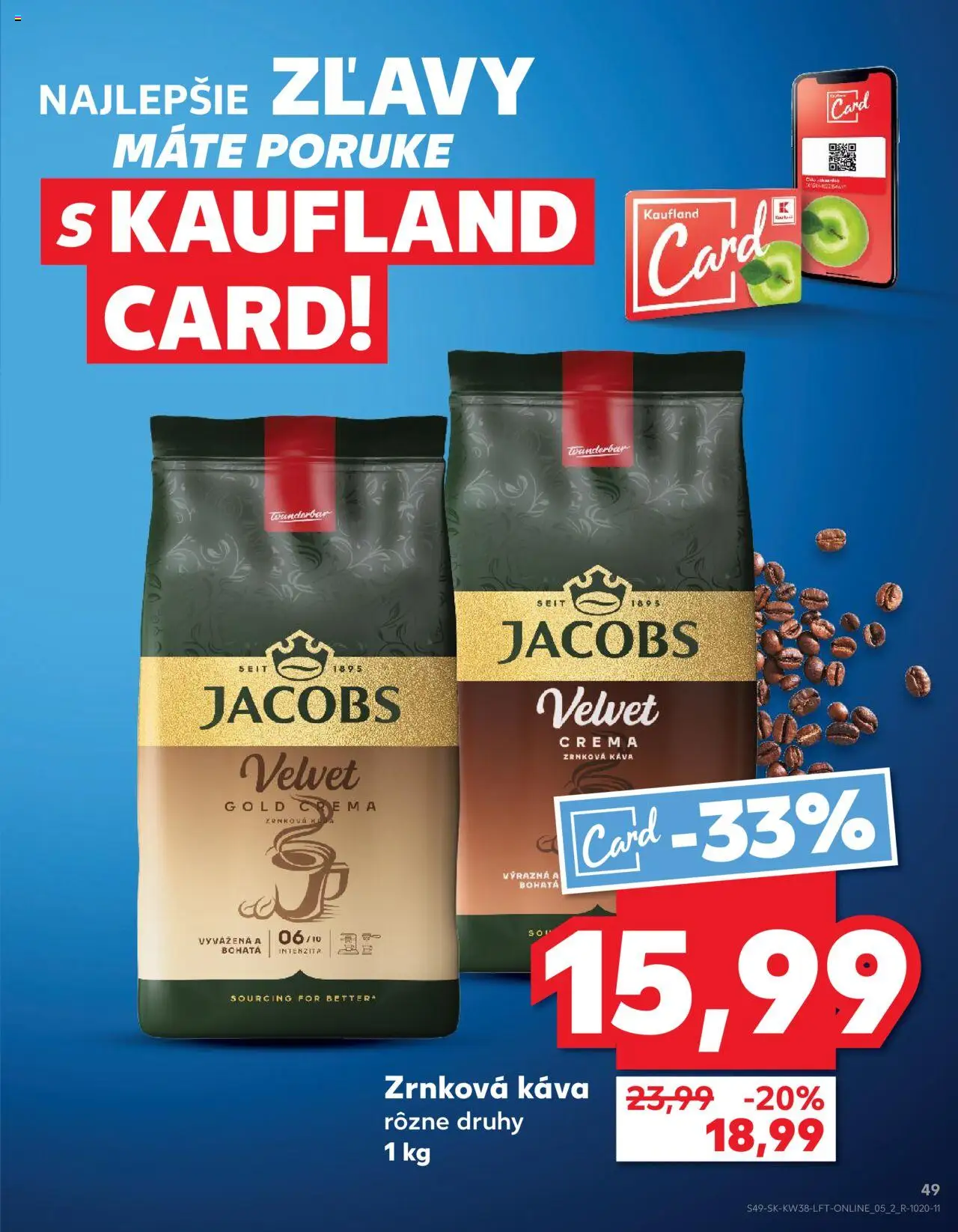 Náhľad Kaufland letáku platného od 18.09.2025 - Káva, Zrnková káva