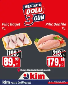 Kim Market Kim Market - Fırsatlarla Dolu 3 Gün 03.07.2026 - Broşürünün önizlemesi