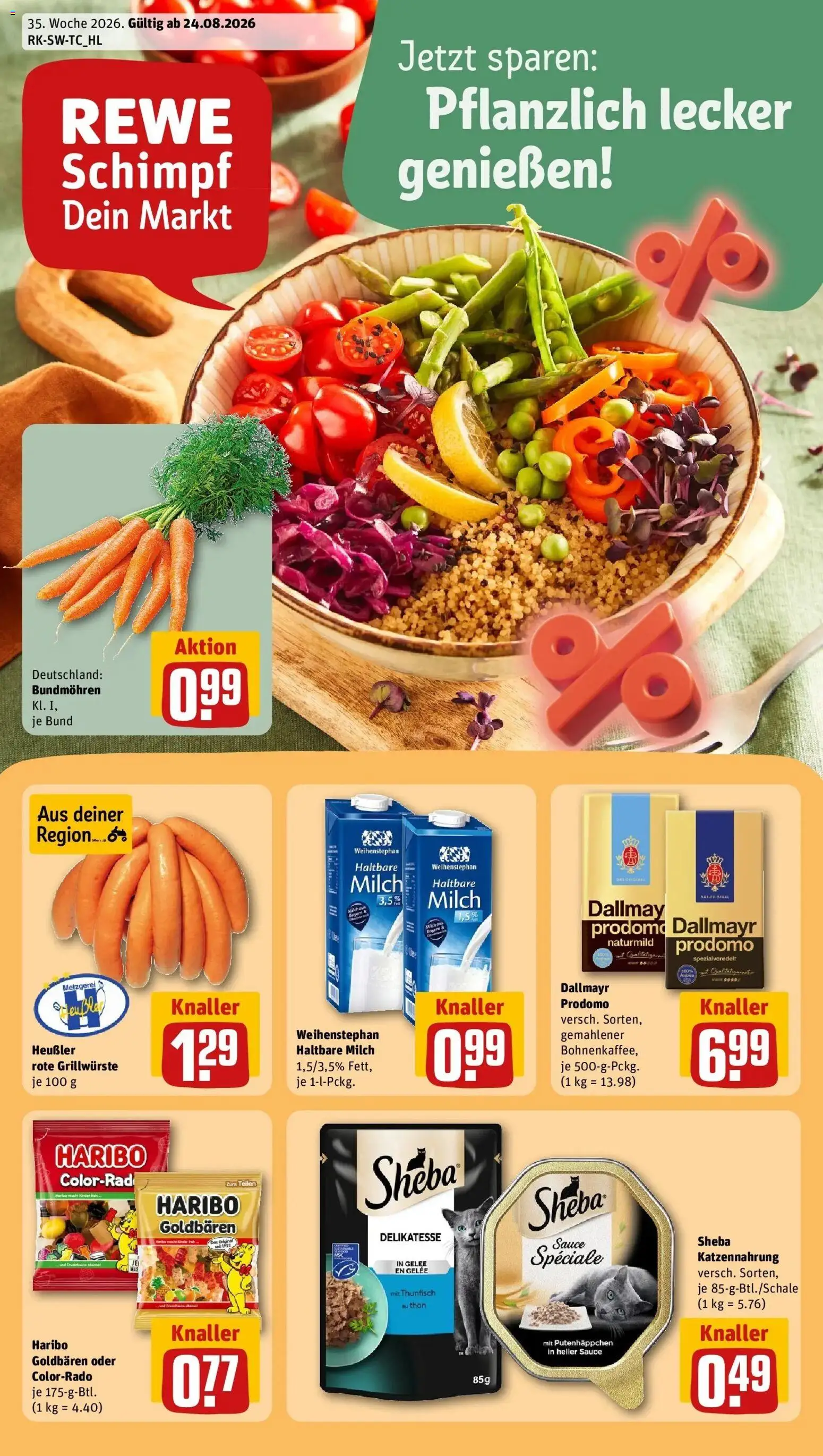 Vorschau von dem Prospekt des Geschäftes Rewe, gültig ab dem 24.08.2026