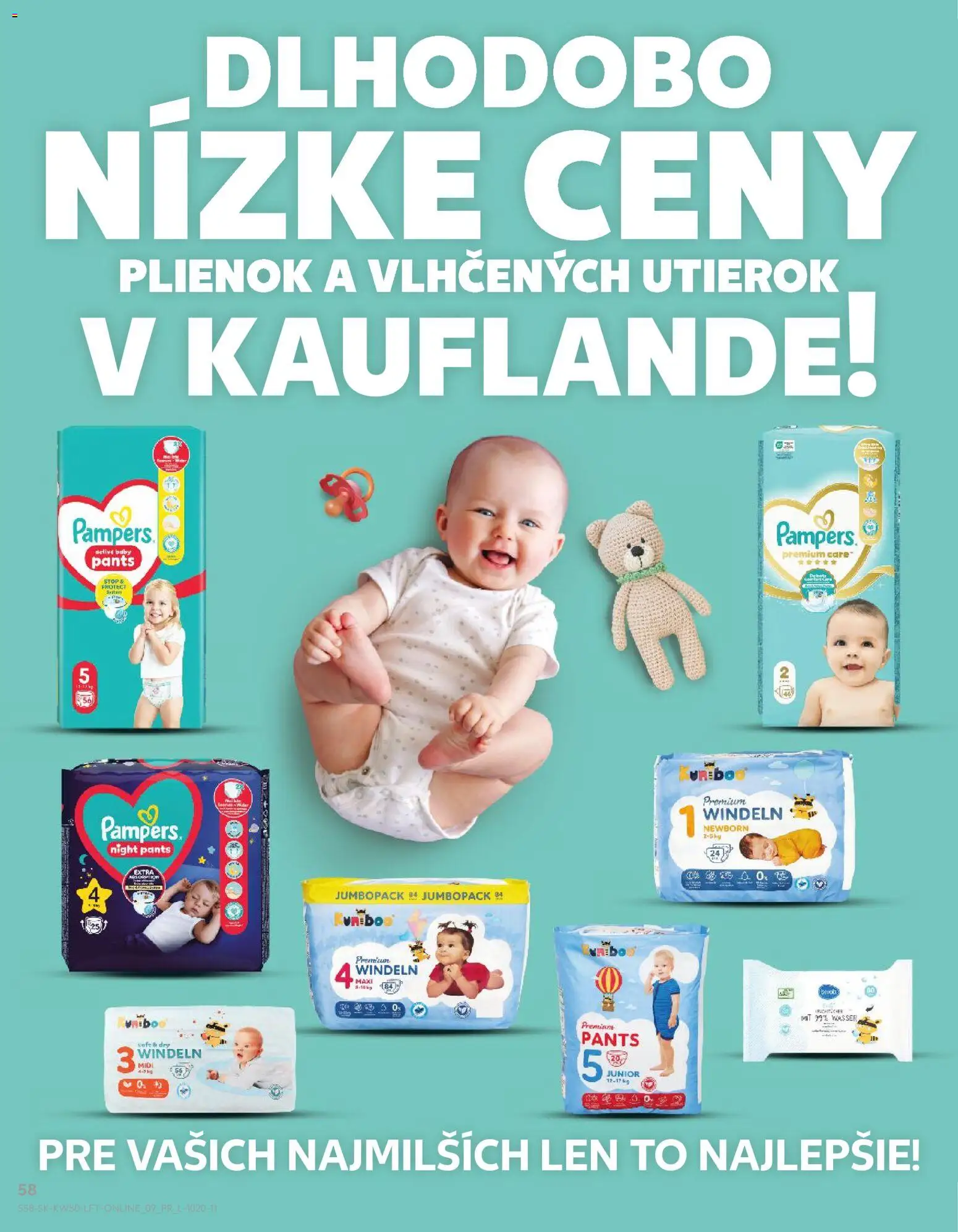 Náhľad Kaufland letáku platného od 11.12.2025 - Pampers, Pampers Premium Care