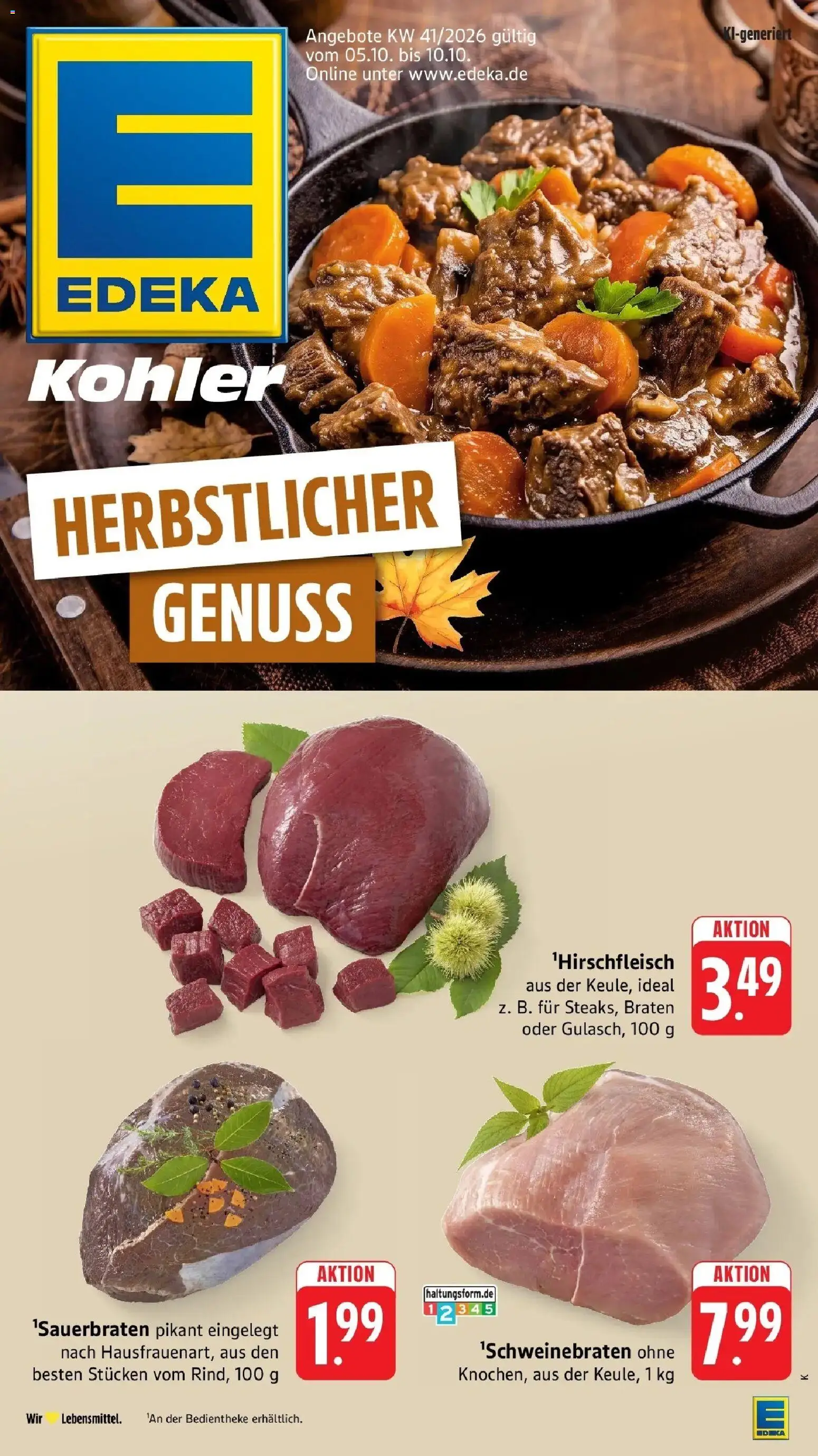 Vorschau von dem Prospekt des Geschäftes Edeka, gültig ab dem 05.10.2026