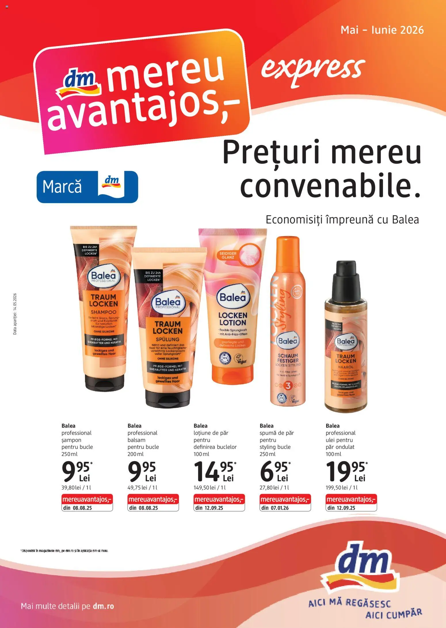 Previzualizarea de cataloage: DM drogeriemarkt DM drogeriemarkt Catalog Express valabil de la 14.05.2026