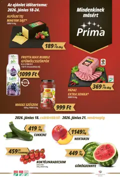 CBA Príma - CBA Príma akciós újság megtekintése, amely érvényes 2026.06.18.-től
