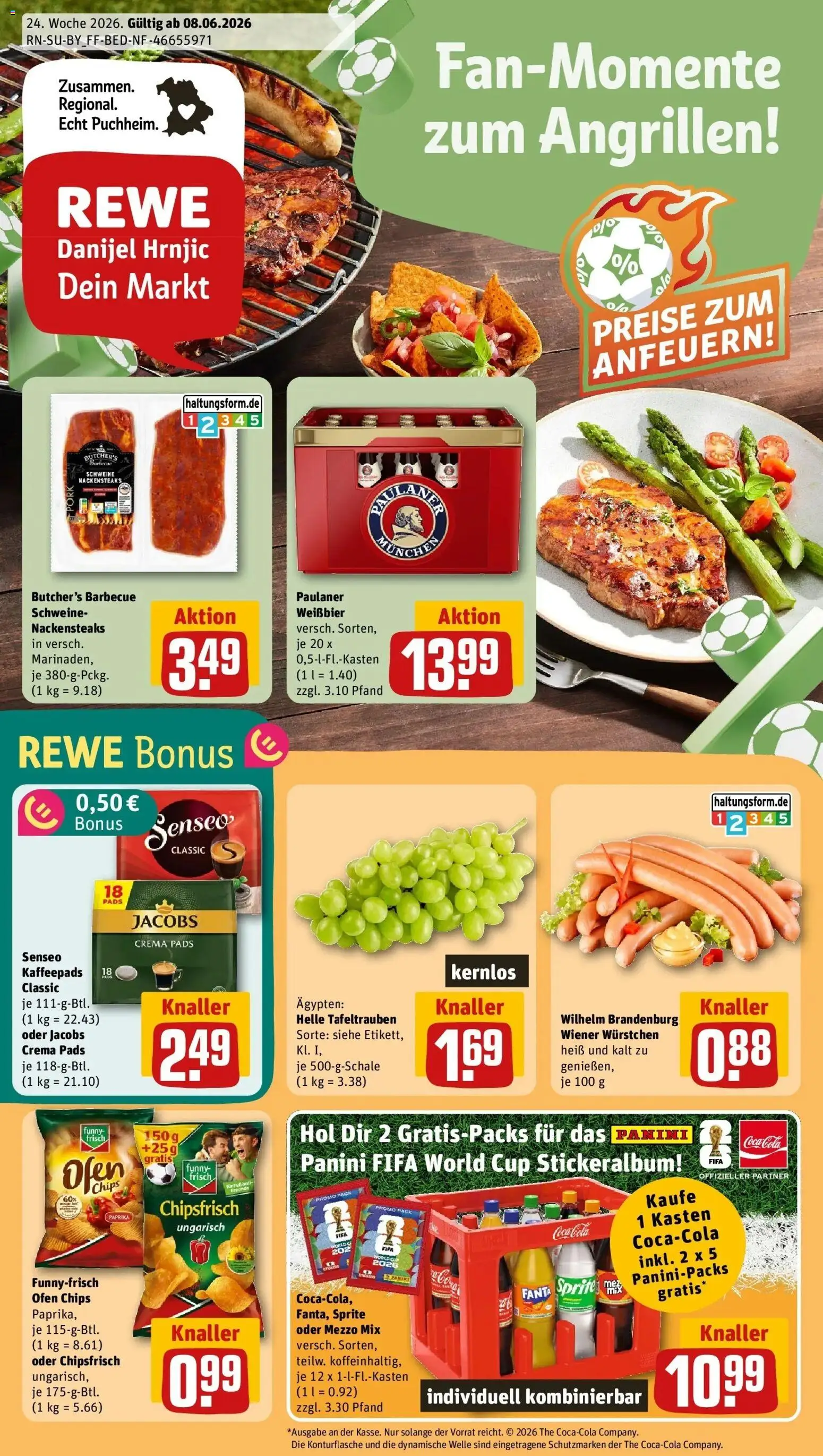 Vorschau von dem Prospekt des Geschäftes Rewe, gültig ab dem 08.06.2026