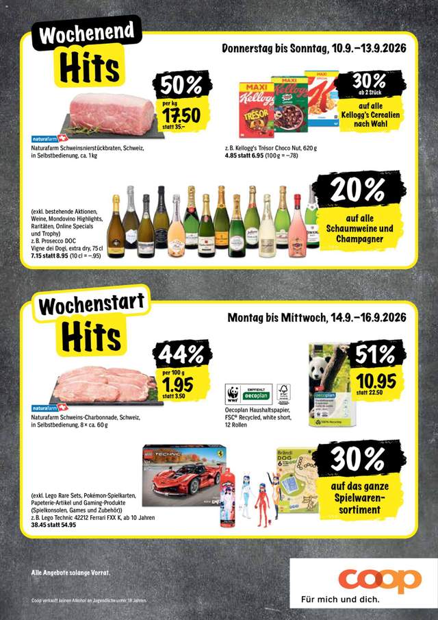 Neue Coop Aktionen ab 10.09.