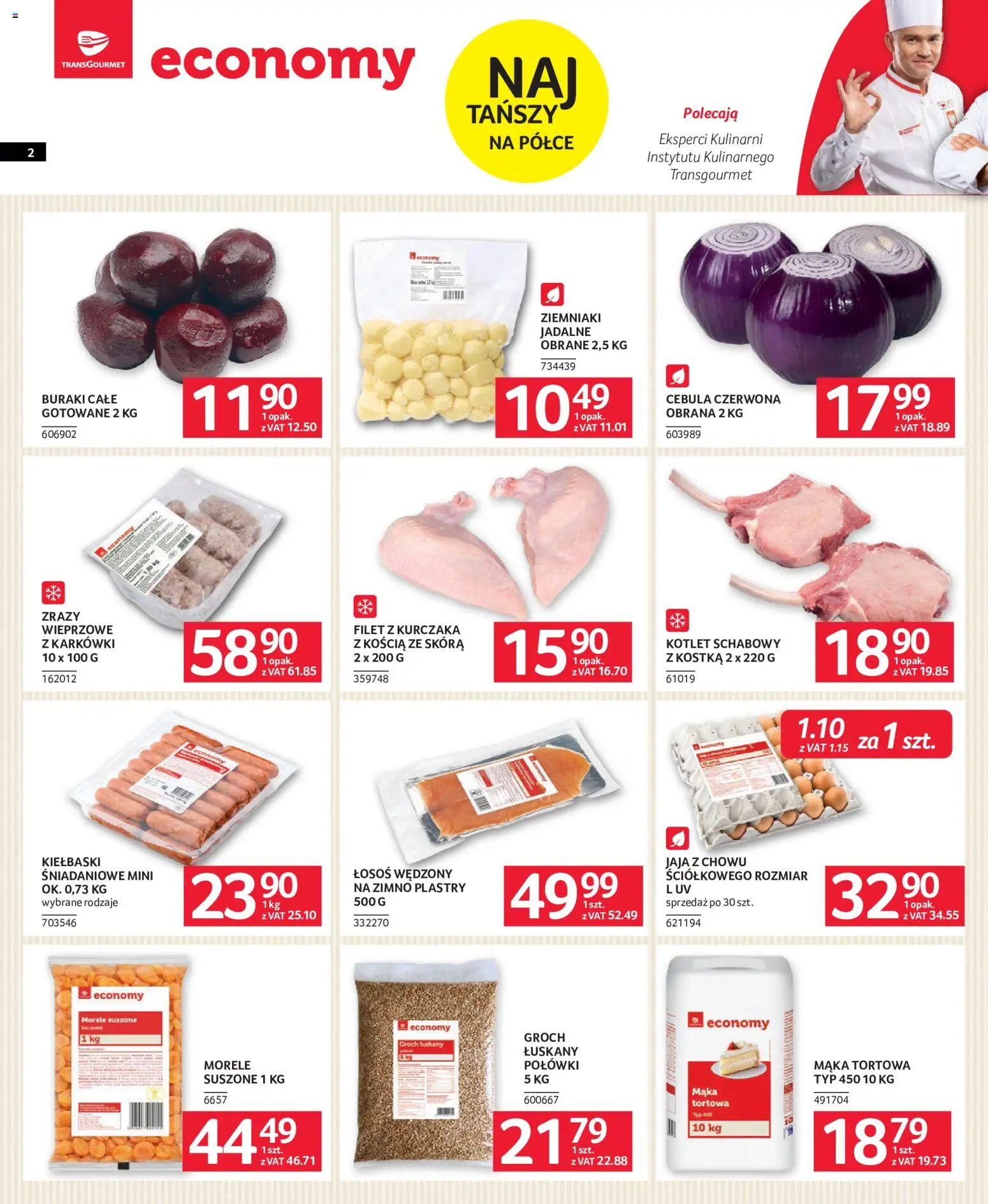 Pogląd gazetki "Selgros cash&carry gazetka - Oferta dla gastronomii" ze sklepu Selgros cash&carry ważnej od 22.10.2026 - Morele, Schabowy, Łosoś, Kotlet, Jaja, Buraki, Groch łuskany, Morele suszone