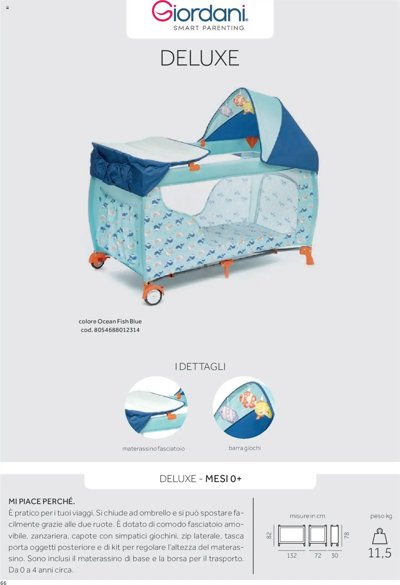 Anteprima dell'opuscolo Catalogo Camarette e Lettini dal negozio Prenatal valido da 01/01/2025 - Borsa, Fasciatoio, Ombrello