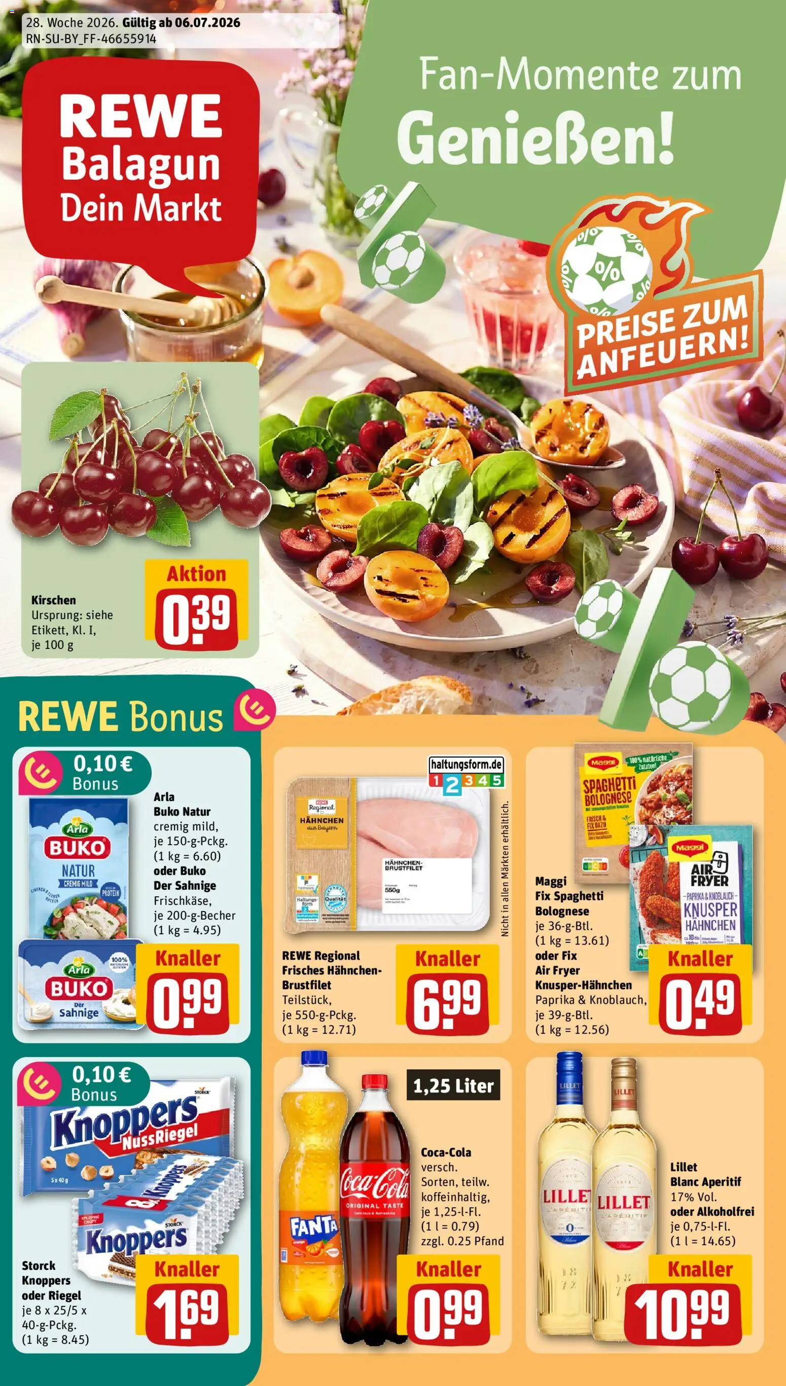 Voorbeeld van Rewe DE - DE Folder van winkel Rewe DE geldig vanaf 06-07-2026 - Spaghetti, Paprika, Fanta