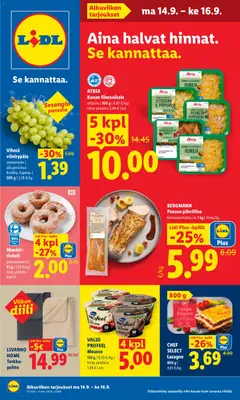 Kaupan Lidl Lidl tarjoukset - Helsinki esikatselu, voimassa 14/09/2026