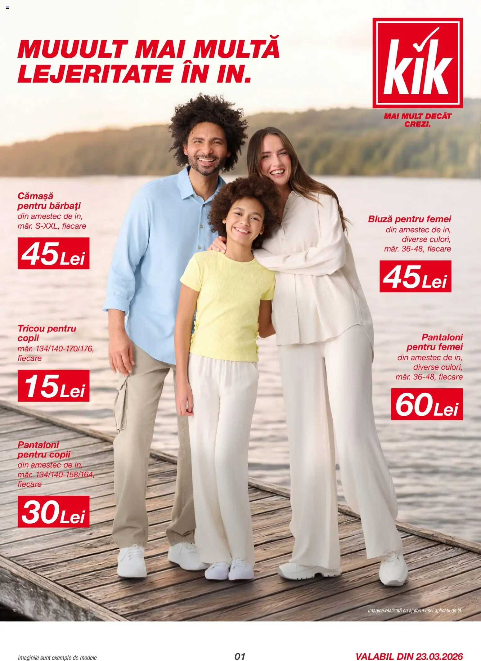 Previzualizarea de cataloage: Kik Kik Catalog valabil de la 23.03.2026 - Tricou, Pantaloni, Bluză, Amestec