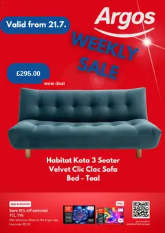 Preview of Argos Argos catalogue valid from 21/07/2026