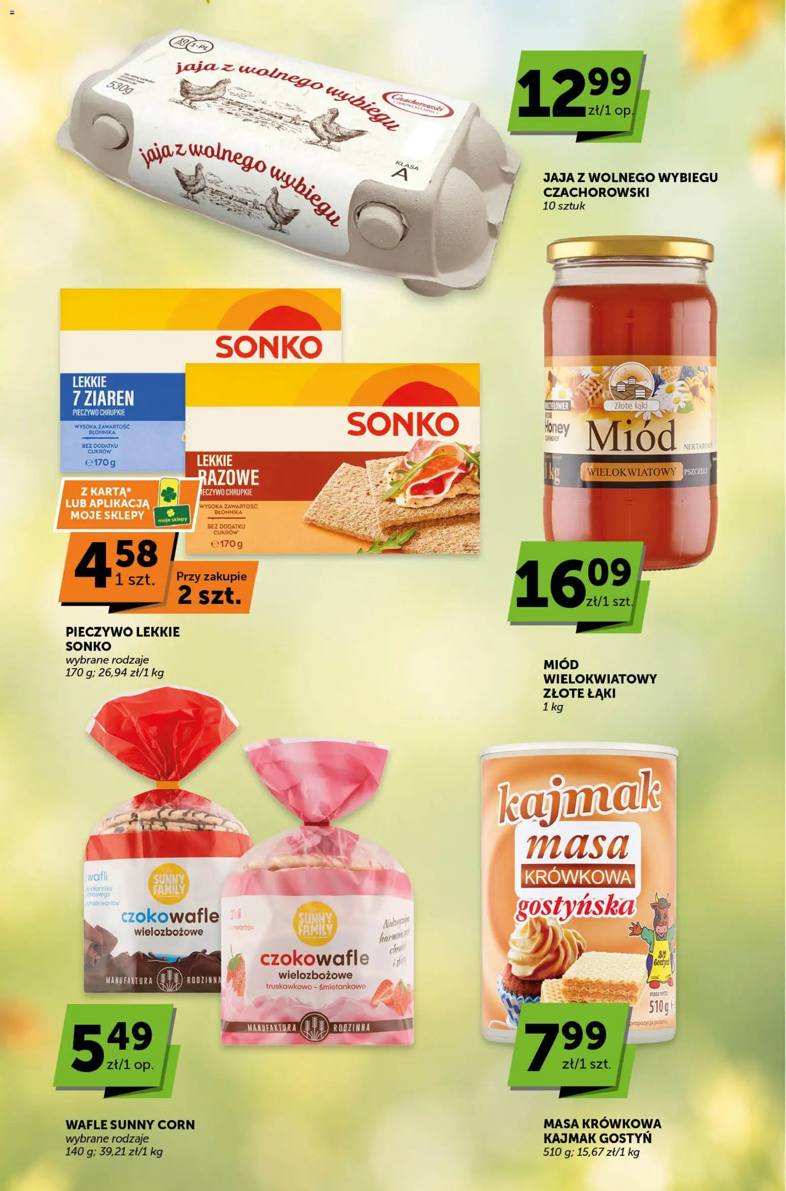 Pogląd gazetki "Euro Sklep gazetka - Sprawdź, co więcej" ze sklepu Euro Sklep ważnej od 01.10.2026 - Miód, Kajmak, Pieczywo, Jaja, Wafle, Miód wielokwiatowy, Pieczywo chrupkie, Masa krówkowa