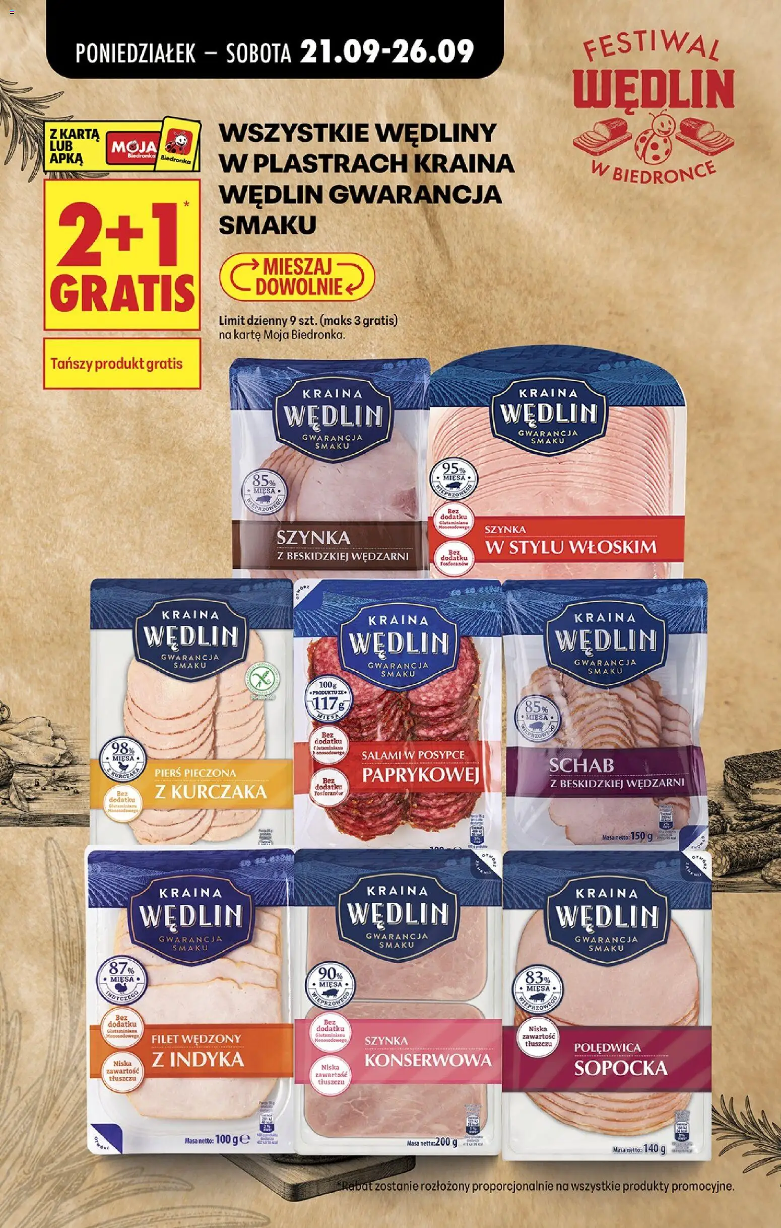 Pogląd gazetki "Biedronka gazetka - Festiwal wędlin" ze sklepu Biedronka ważnej od 21.09.2026