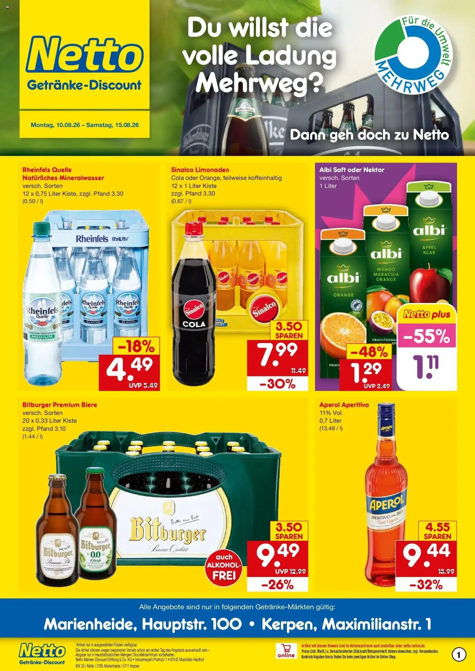Vorschau von dem Prospekt des Geschäftes Netto Marken-Discount, gültig ab dem 10.08.2026