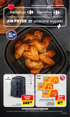 Pogląd gazetki "Carrefour gazetka - Air fryer" ze sklepu Carrefour ważnej od 21.09.2026
