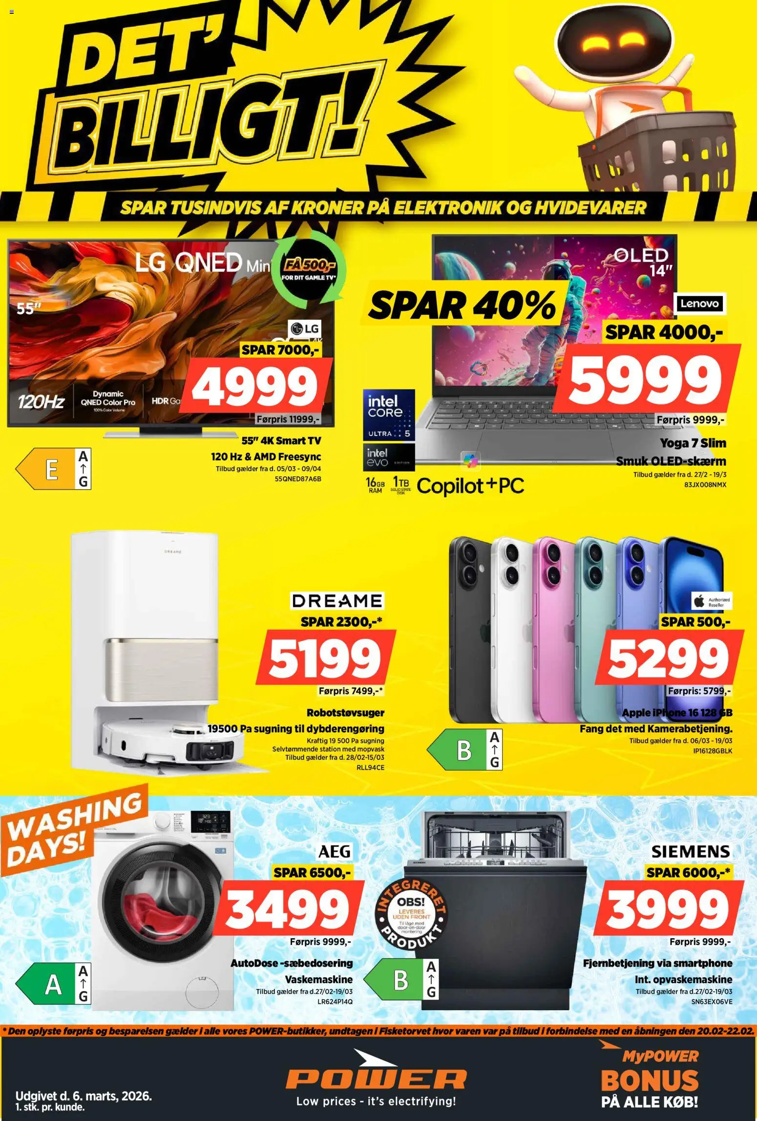 Eksempel på tilbudsavis Power - Det'Billigt! fra butik Power gyldig fra 03/04/2026