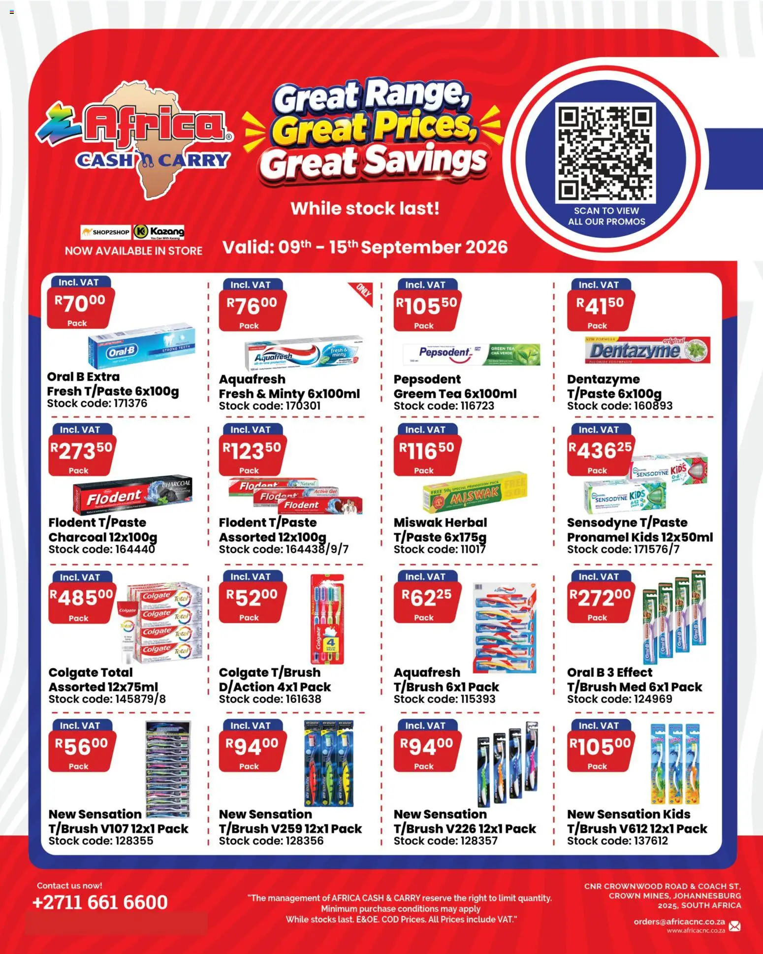 Preview of Africa Cash & Carry flyer valid from 09/09/2026