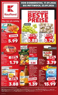 Vorschau von dem Prospekt des Geschäftes Kaufland, gültig ab dem 17.09.2026