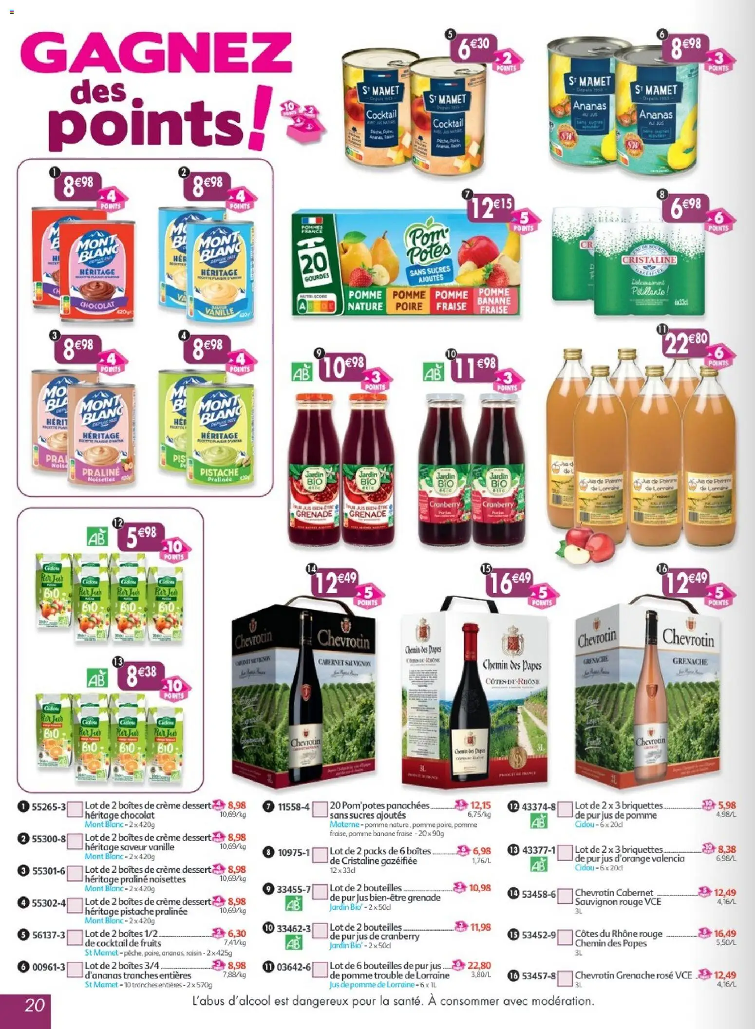 Prévisualisation de Maximo catalogue epicerie du magasin Maximo formulaire valide 24/08/2026 - Dessert, Pomme, Fraise, Ananas, Poire, Vanille, Jus de pomme, Noisettes