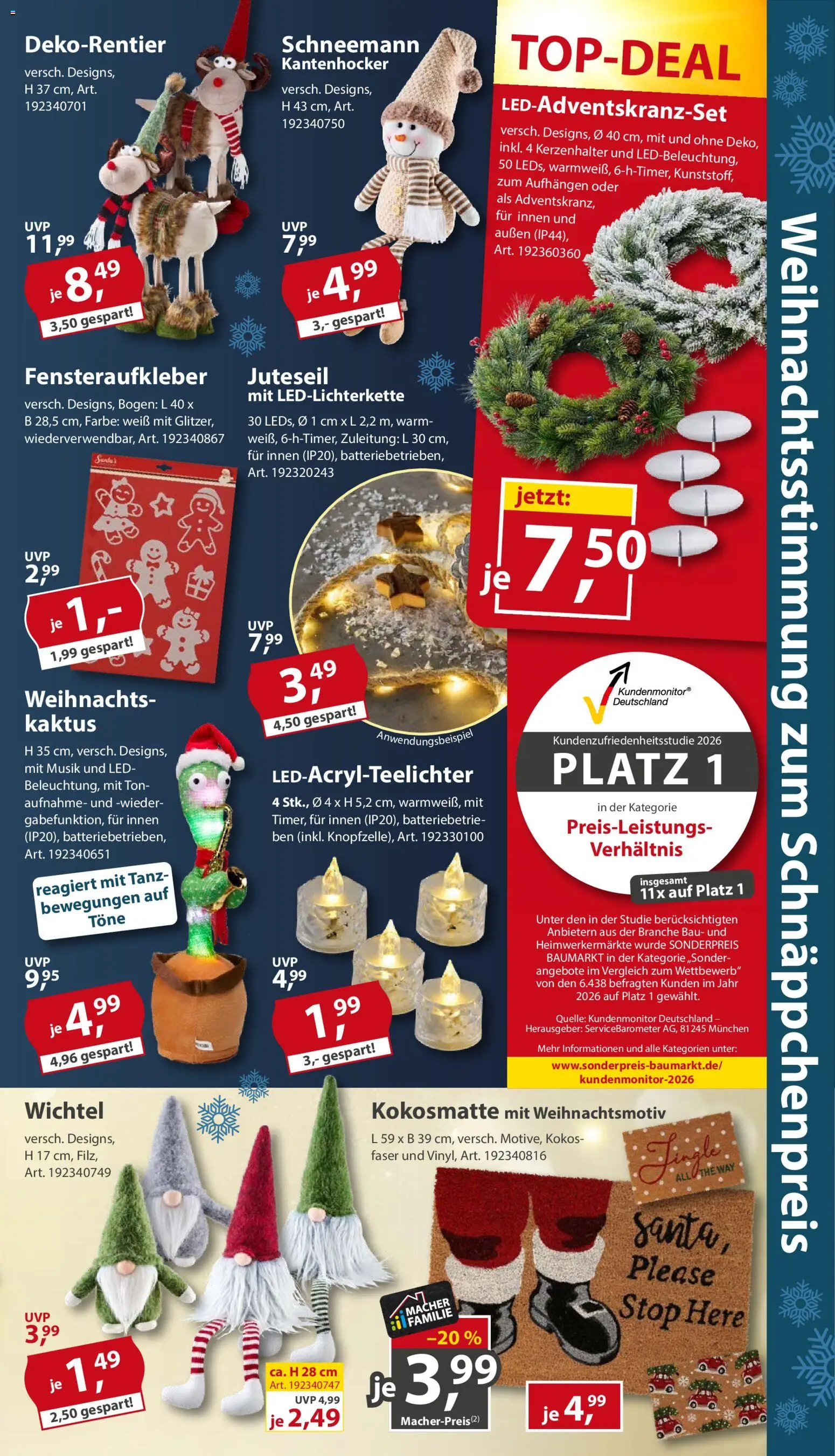 Vorschau von dem Prospekt des Geschäftes Sonderpreis Baumarkt, gültig ab dem 31.10.2026