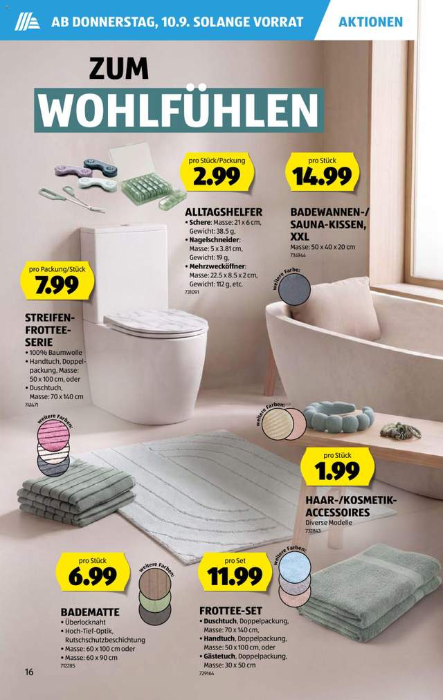 Neue Aldi Aktionen ab 10.09.