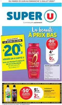 Prévisualisation de Super U catalogue du magasin Super U formulaire valide 23/06/2026