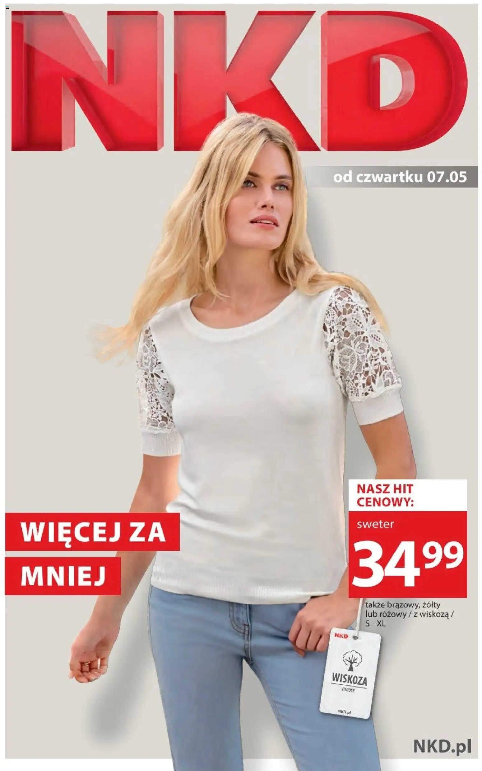 Pogląd gazetki "NKD gazetka" ze sklepu NKD ważnej od 07.05.2026 - Sweter
